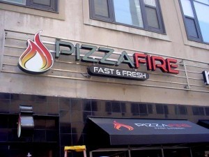 Sign for Pizza Fire
