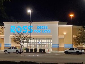 Ross Dress for Less Massillon Marketplace Illuminated Channel Letters - Night view closeup