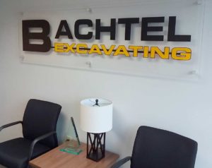 Bachtel acrylic interior sign by adams signs