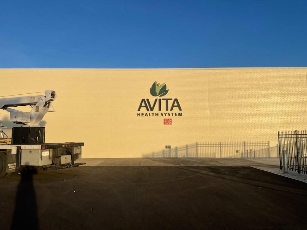 AVITA Health Care Systems Channel Letter Signage by Adams Signs & Graphics