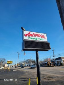 Antonio's Italian Bakery & Sandwich Shop Pylon Sign by Adams Signs