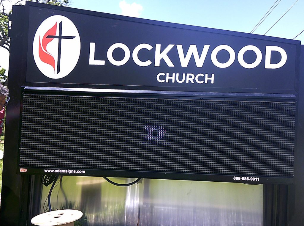 Lockwood church LED digital display