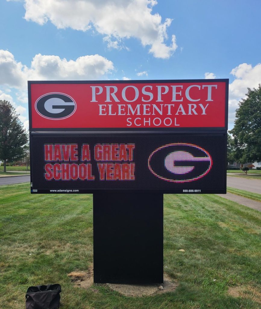 Prospect elementary school sign