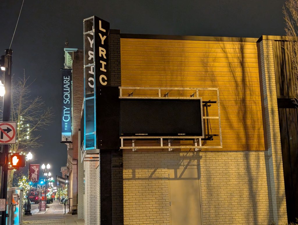 Adam Signs Lyric Theater Sign Installation