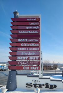 Adams Signs & Graphics The Strip pole sign