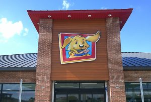 illuminated Bellstore sign