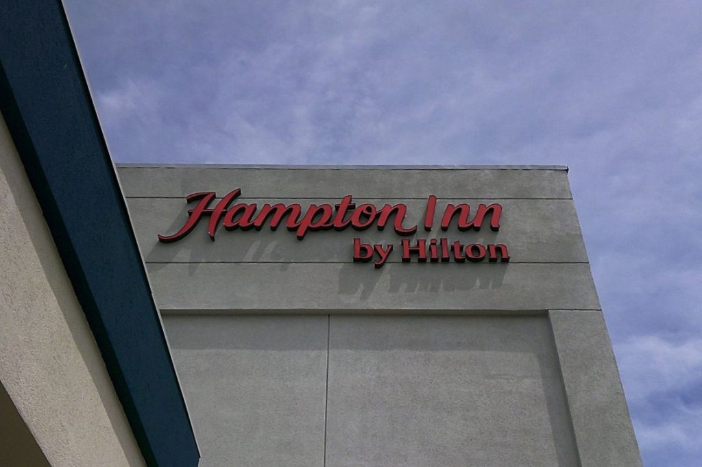 Hampton Inn channel letters sign