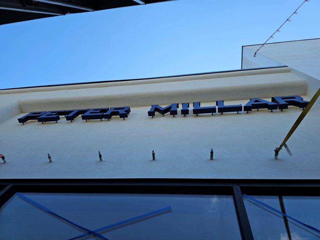 Peter Millar's new remote style channel letters in the Columbus Easton Mall