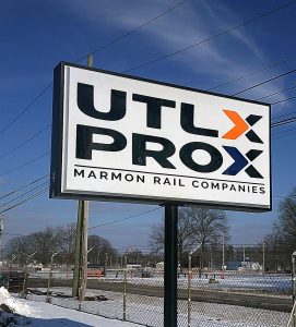 UTLX ProX had Adams Signs & Graphics create a post and panel sign.