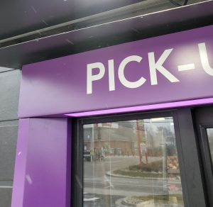 Adams Signs & Graphics repaired the power supply for roof lighting and mesh panels at Taco Bell Faircrest, Canton, Ohio.