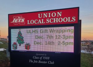Adams Signs & Graphics received a service request from Union Local Schools to replace their message center controller.