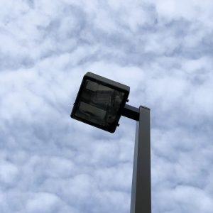 Adams Signs repaired a failed parking lot light at Spee D Foods in Akron, OH.